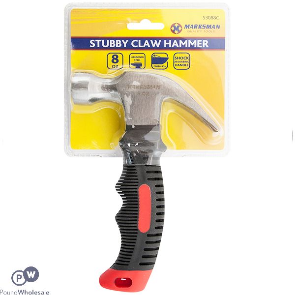 MARKSMAN STUBBY CLAW HAMMER 8OZ