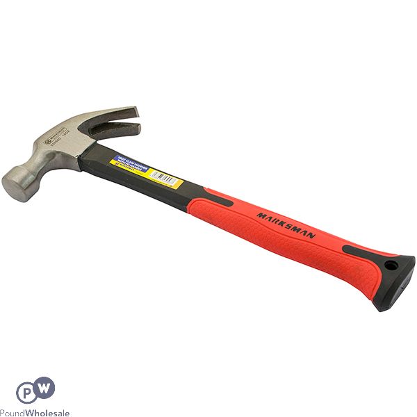 MARKSMAN FIBREGLASS HANDLE CLAW HAMMER 16OZ