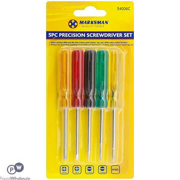 Marksman Precision Screwdriver Set 5pc