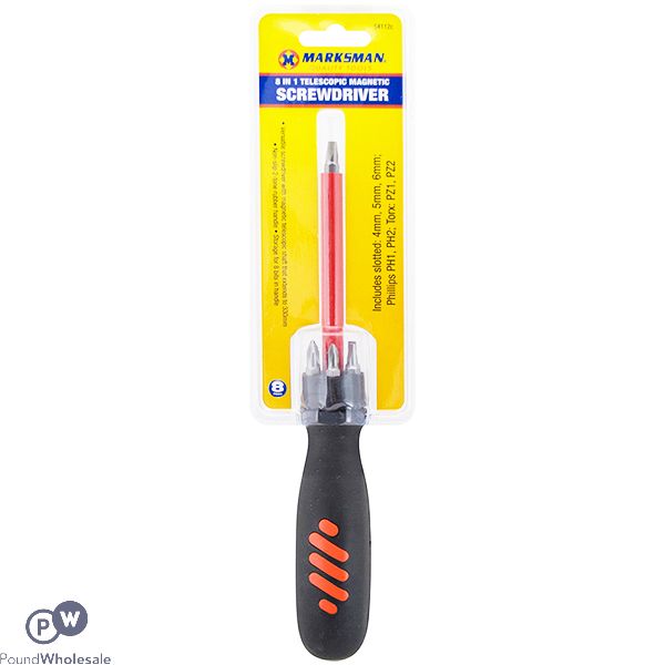 Marksman 8-in-1 Telescopic Magnetic Screwdriver Set