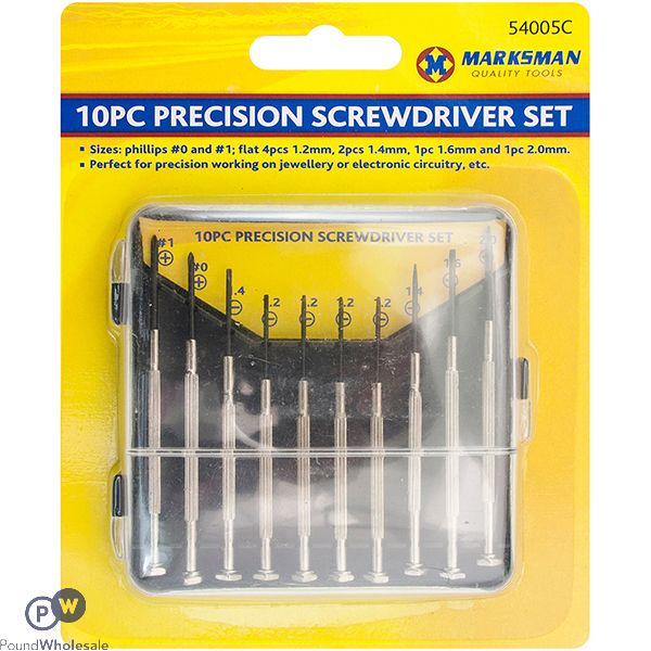 Marksman Precision Screwdriver Set 10pc