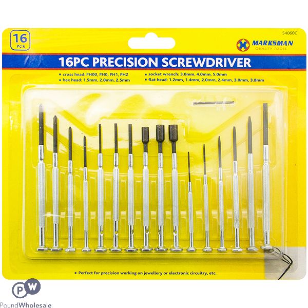 Marksman Precision Screwdriver Set 16pc