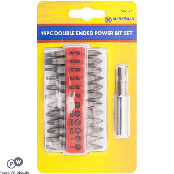 Marksman Double-ended Power Bit Set 19pc