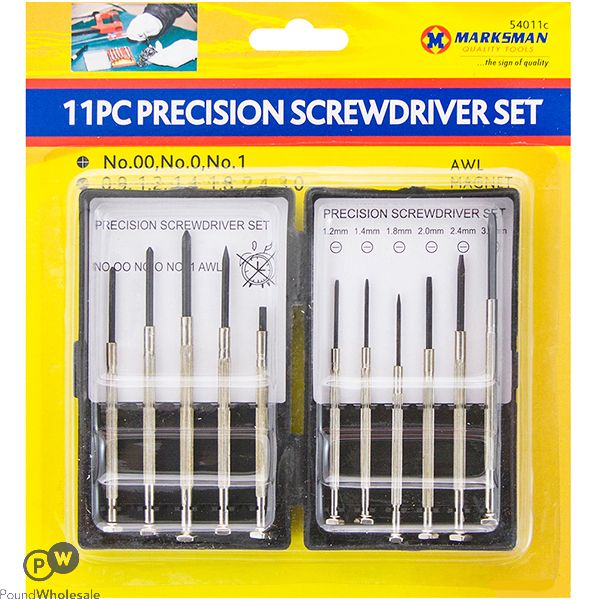 11pc PRECISION SCREWDRIVER SET