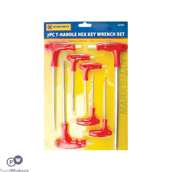 7pc T-HANDLE HEX KEY WRENCH SET 