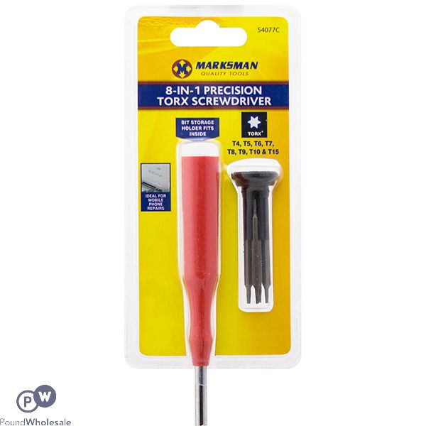 MARKSMAN 8-IN-1 PRECISION TORX SCREWDRIVER SET