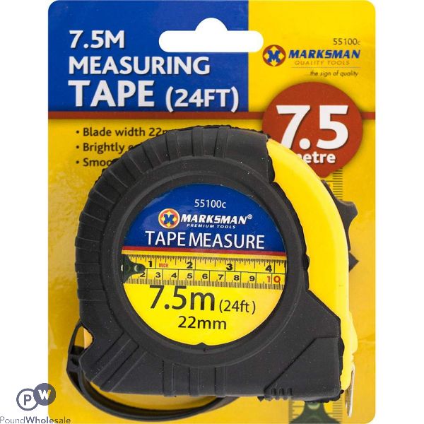 Marksman Measuring Tape 7.5m