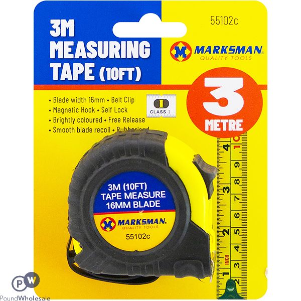 Marksman Measuring Tape 3m
