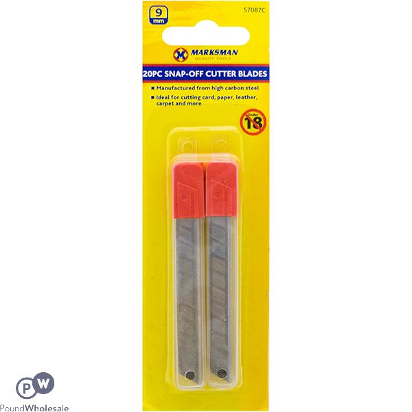 MARKSMAN SNAP-OFF REPLACEMENT CUTTER BLADES 20PC