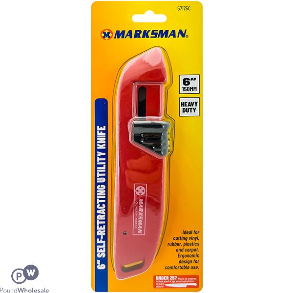 Marksman Self-retracting Utility Knife 6"