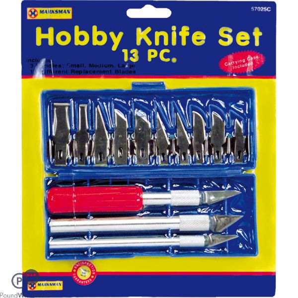 Marksman Hobby Knife Set 13pc