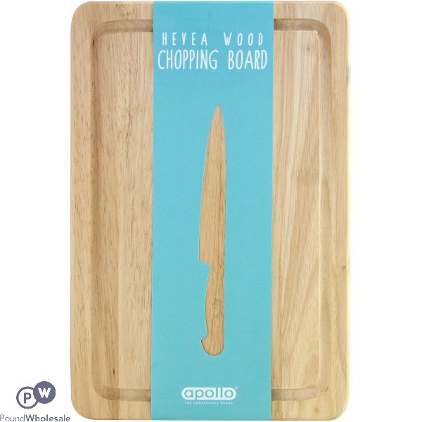 Apollo Hevea Wood Chopping Board 30cm X 20cm