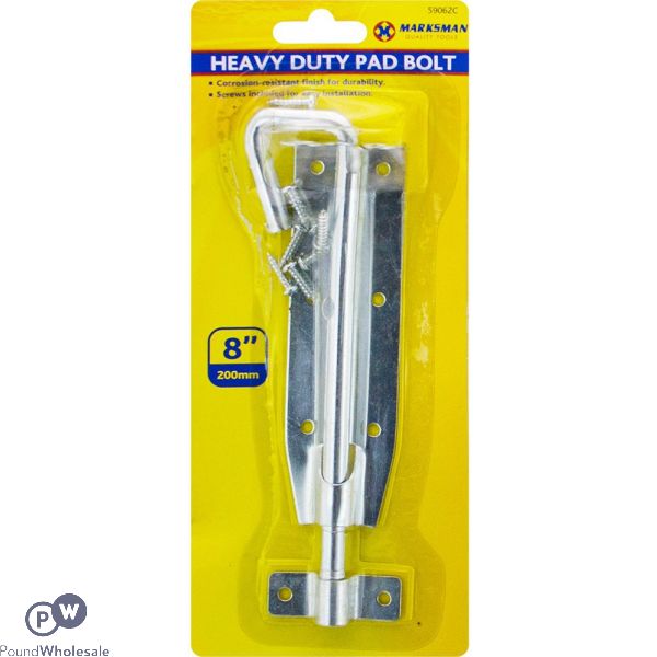 Marksman Corrosion-Resistant Heavy Duty Pad Bolt 8"