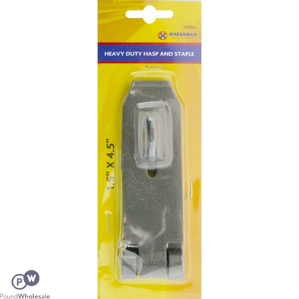 MARKSMAN 1.5" X 4.5" HEAVY DUTY HASP AND STAPLE