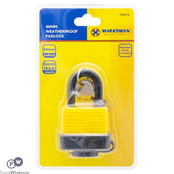 Marksman Weatherproof Padlock 40mm