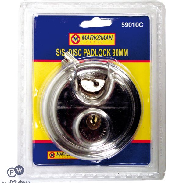 90MM S/S DISC PADLOCK