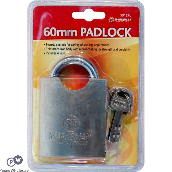 MARKSMAN BEAM BLADE PADLOCK 60MM