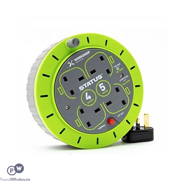 5m 4 Socket 13a Cable Reel