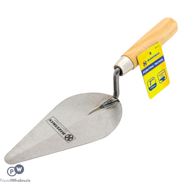 Marksman Pointing Trowel With Wooden Handle 7"