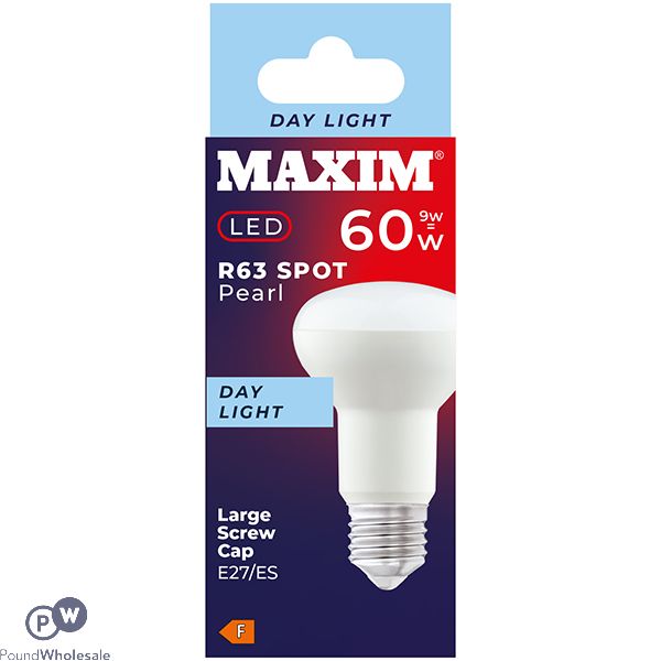 Maxim 9w=60w R63 Spot Day Light E27 Es Led Light Bulb