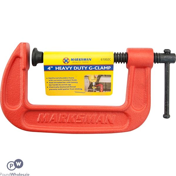 MARKSMAN HEAVY DUTY G-CLAMP 4"