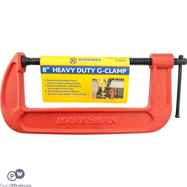 MARKSMAN HEAVY DUTY G-CLAMP 8"