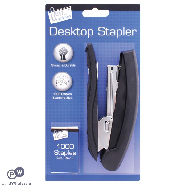 JUST STATIONERY LARGE DESKTOP STAPLER SET