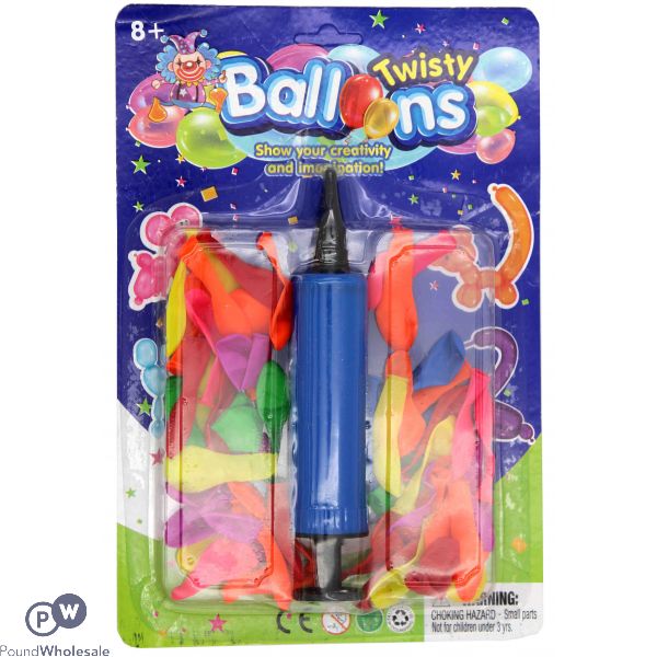 Twisty Balloons And Pump Set