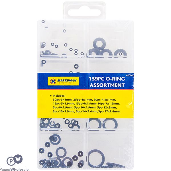 Marksman O-ring Assortment 139pc