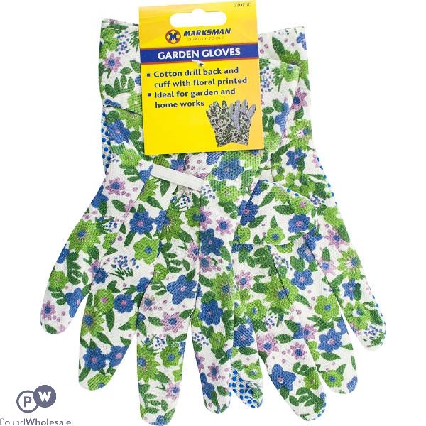 MARKSMAN FLORAL PRINT GARDEN GLOVES