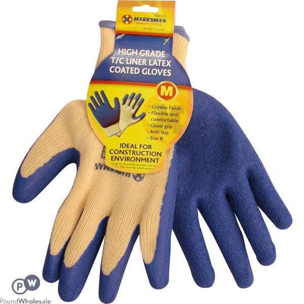 Marksman Latex Coated Work Gloves Medium