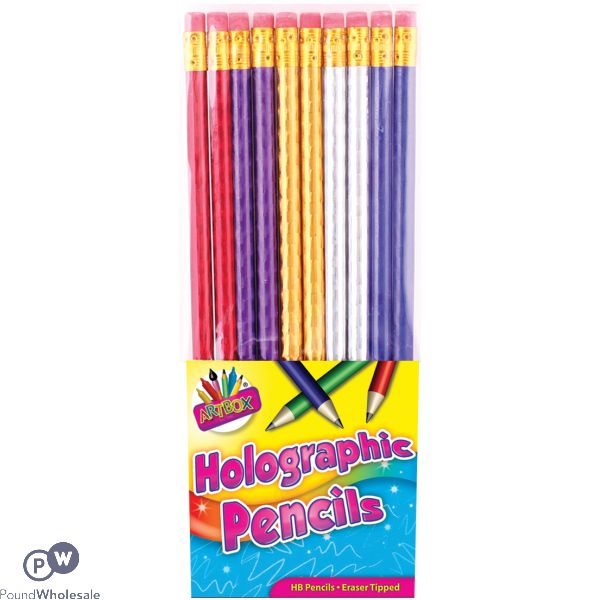 Artbox Holographic Hb Pencils 10 Pack