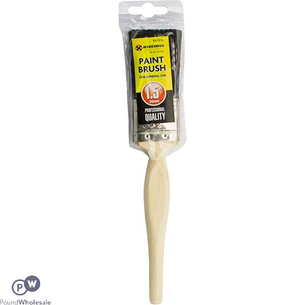 MARKSMAN WOODEN HANDLE PAINT BRUSH 1.5"