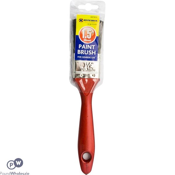 MARKSMAN RED HANDLE PAINT BRUSH 1.5"