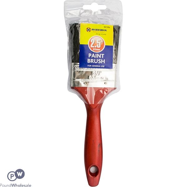 MARKSMAN RED HANDLE PAINT BRUSH 2.5"