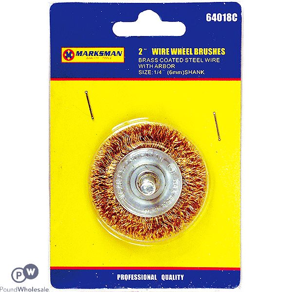 Marksman Brass Wire Wheel Brushes 2"