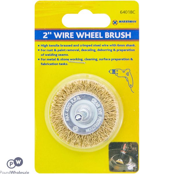 Marksman Brass Wire Wheel Brushes 2"