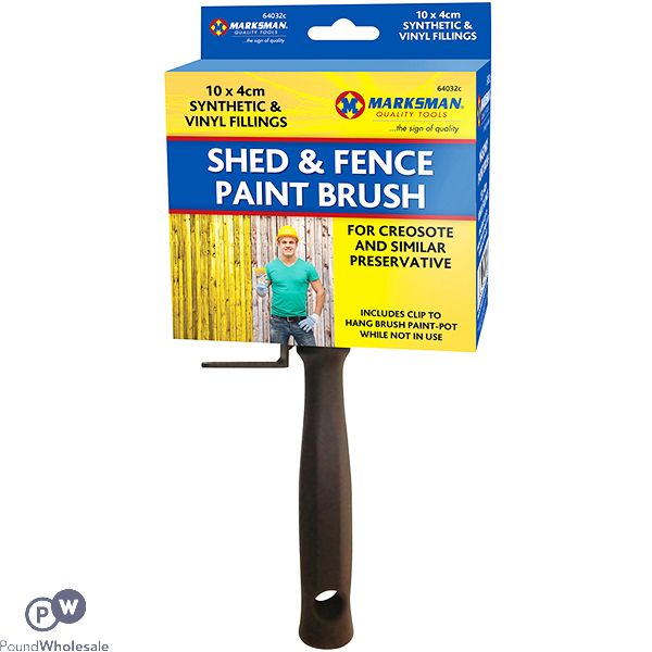 Marksman Shed & Fence Paint Brush 10 X 4cm