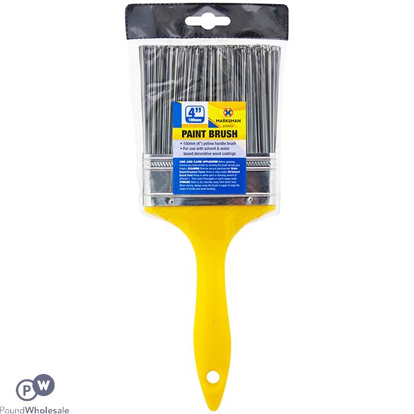 Marksman Yellow Paint Brush 4"