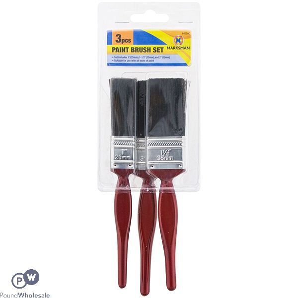 Marksman Paint Brush Set 3pc