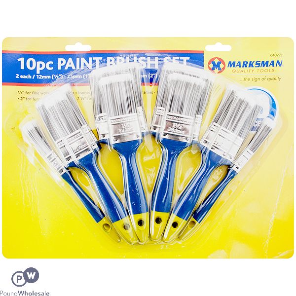 Marksman Paint Brush Set 10pc