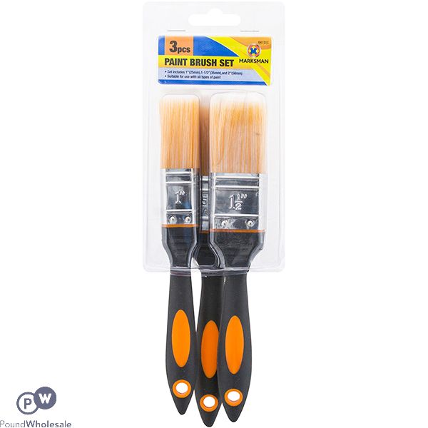 MARKSMAN DECORATING PAINT BRUSH SET 3PC