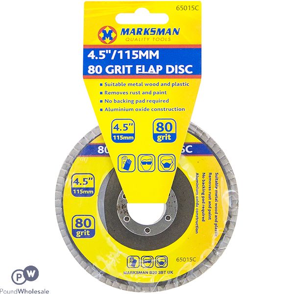 Marksman 80 Grit Flap Disc 4.5"