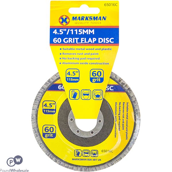 Marksman 60 Grit Flap Disc 4.5"