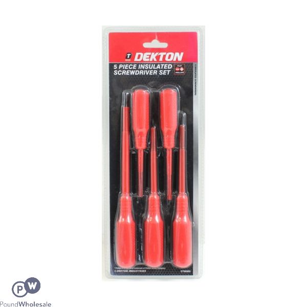 Dekton Insulated Screwdriver Set 5 Pack