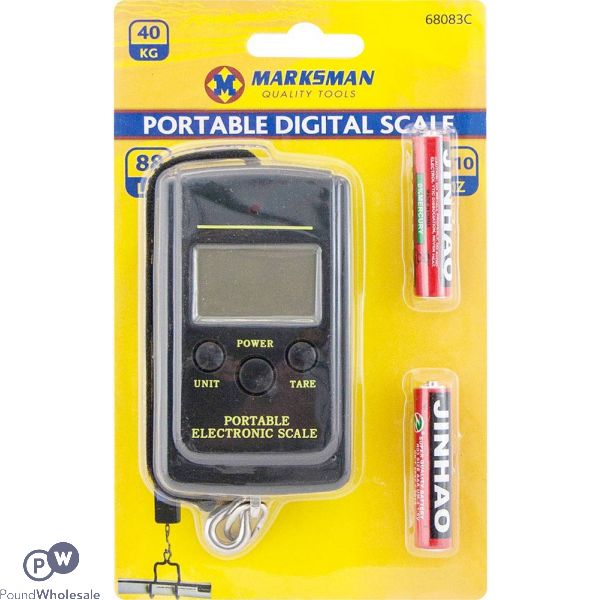 MARKSMAN 40KG PORTABLE DIGITAL SCALE