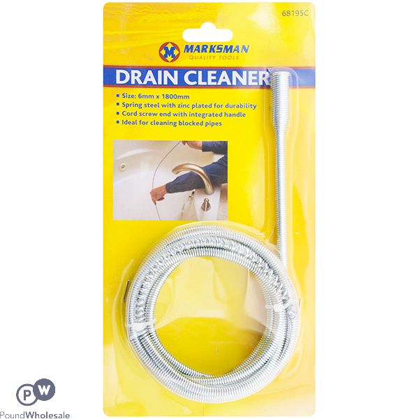 Marksman Drain Cleaner 6mm X 1800mm