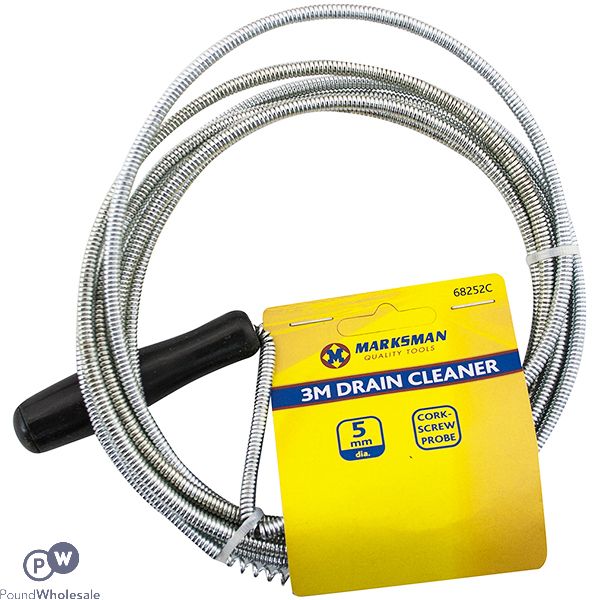 Marksman Cork-Screw Probe Drain Cleaner 5mm X 3m