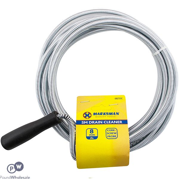 Marksman Cork-Screw Probe Drain Cleaner 8mm X 5m