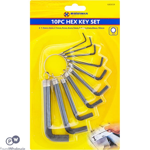 Marksman Hex Key Set 10pc